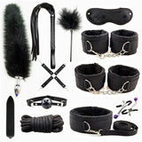 Leather BDSM Kit Bondage Set