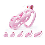 Pink Chastity Cage Set